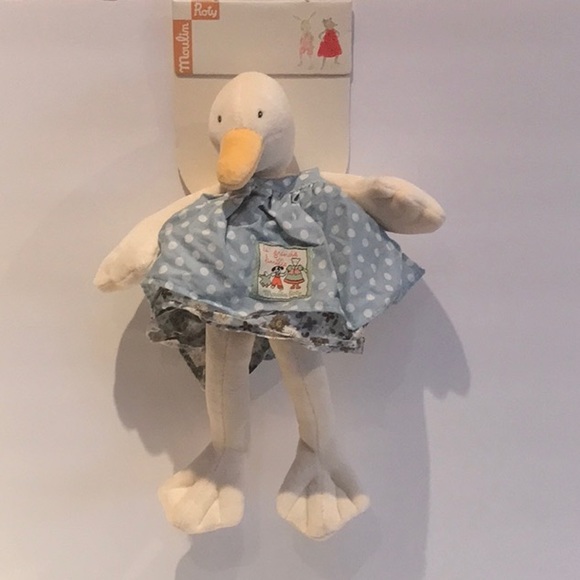 Moulin Roty Toys Moulin Roty Little Duck Jeanne Baby Plush White